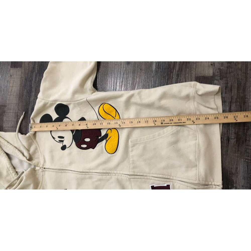 Disney Mickey Mouse Womens 2XL Embroidered Full Zip Sweatshirt Hoodie - Picture 7 of 7